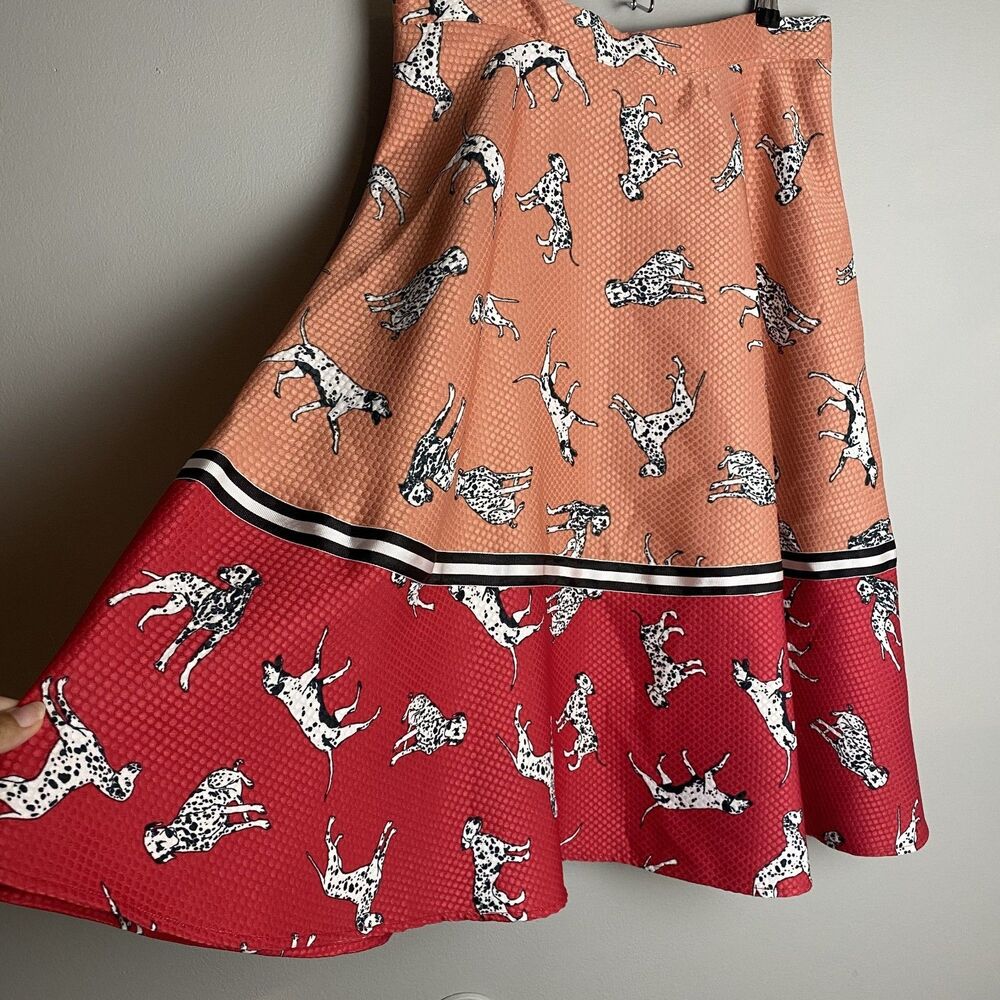 NWT Hutch Anthropologie Dalmatian Textured Midi Skirt - Size 10